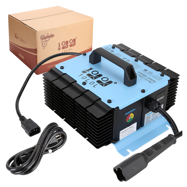 48V 18A Fast Charge Golf Cart Battery Charger for Yamaha G29 (Input 110V) with Connector Plug   