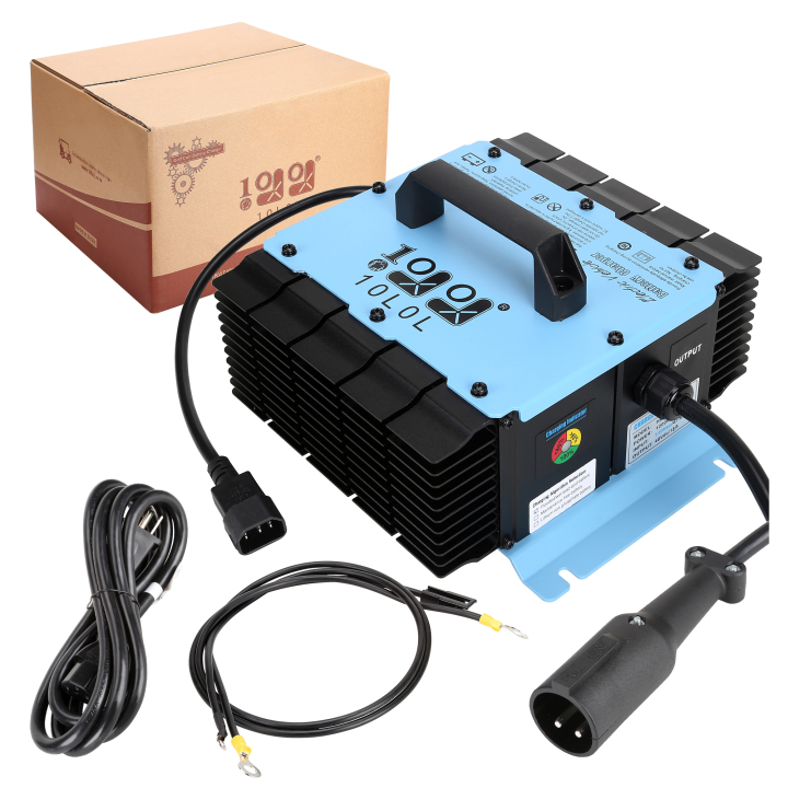 48 Volt Battery Charger for Club Car DS and Precedent Golf Cart, 18A Fast Charging and Multi Safety protections  