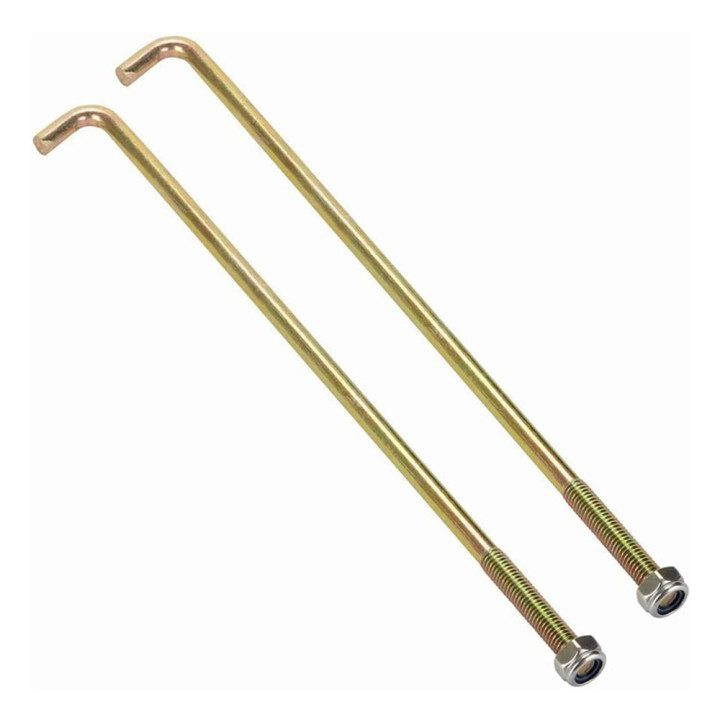 2 pcs Golf Cart Zinc Plated Battery Hold Down Rod J-Hooks 10-1/2" Long for Yamaha Gas All Models and G22 Electric JN3-H2133-00?10L0L (2) Battery Hold Down Rod for Years 1976-2006 Club Car Golf Cart?Battery Hold Down Rod For Years 1976-2006 for Club Car Golf Cart,Golf cart parts and accessories,Golf cart parts,Golf Cart Accessories,EZGO parts,Club Car parts,Yamaha parts,EZGO accessories,Club Car accessories,Yamaha accessories,10L0L (2) Battery Hold Down Rod for Years 1976-2006 Club Car Golf Cart