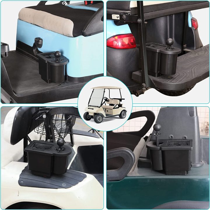 Detachable Golf Ball Washer Removable Golf Club Head Cleaner Universal for EZGO Club Car Yamaha Golf Cart  
