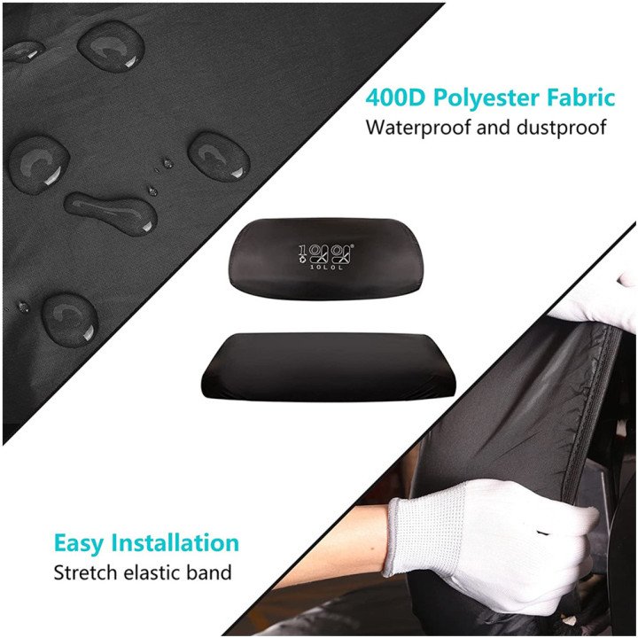 Seat Dust Cover Seat Cover Protector Waterproof Dustproof Sun-Proof Weather Resistant for EZGO Club Car Yamaha Front and Rear Seat  