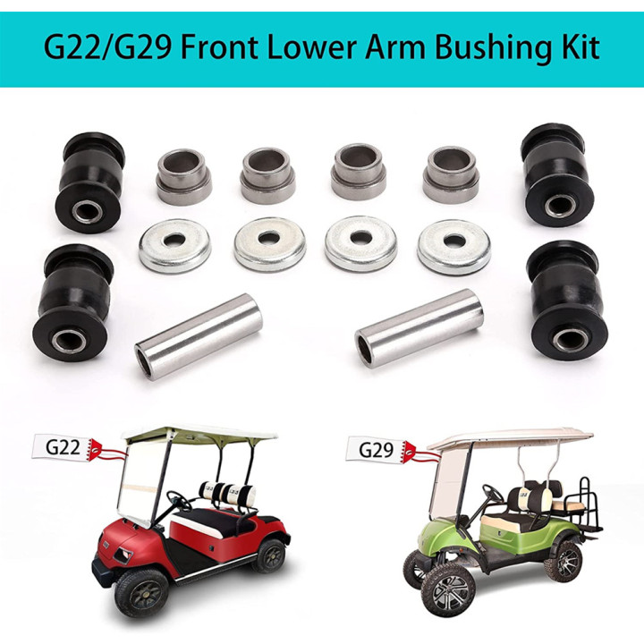 Front Lower Arm Bushing Kit for Yamaha G22 G29 # 2HR-23526-00-00/90381-18001-00/90387-12016-00/JN6-F2124-10-00/401-22128-01-00