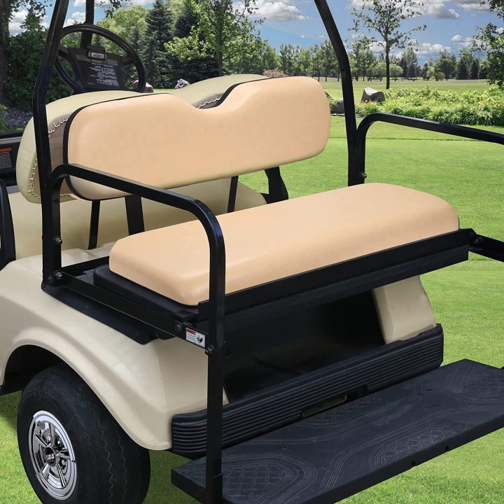 Universal Golf Cart Rear Seat Replacement Cushions for EZGO, Club Car, Yamaha