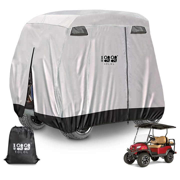 Silver Golf Cart Cover