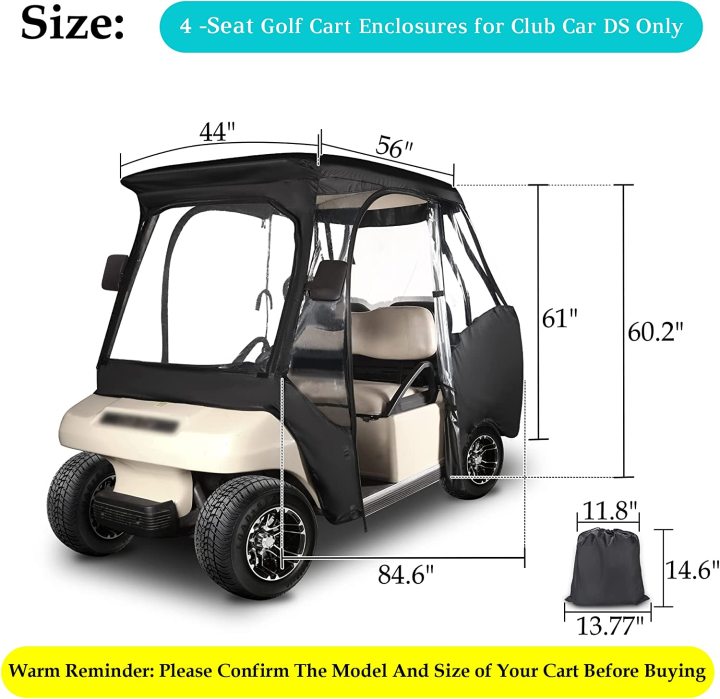 golf cart enclosures for club car ds size