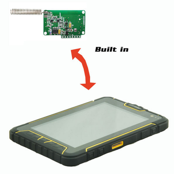 Tablette durcie IP66 7'' Android, GNSS, RFID LF/HF/UHF, ZIGBEE