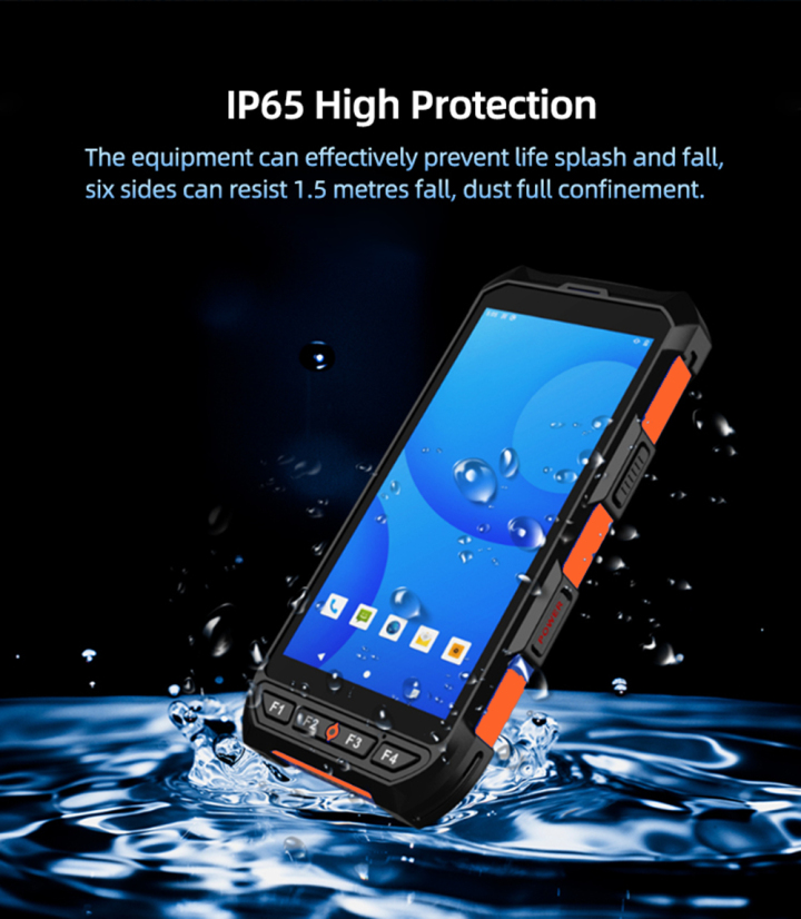 5.5-inch Rugged PDA with 2D Barcode, NFC, Android 13, and IP65