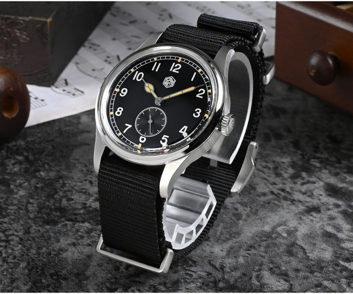 HOT PICK - 40mm Blue Wave Skeleton Dive Watch Kit with Nylon