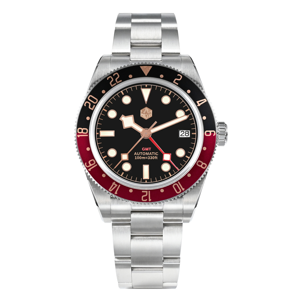 SAN MARTIN 39MM PEPSI NH34 MOVEMENT HEXAGONAL LOGO BB GMT BGW9