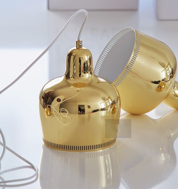 Denmark Alvar Aalto Golden Bell Pendant Lights Denmark Alvar Aalto Golden Bell Pendant Lights golden bell light,aalto pendant,bell pendant light
