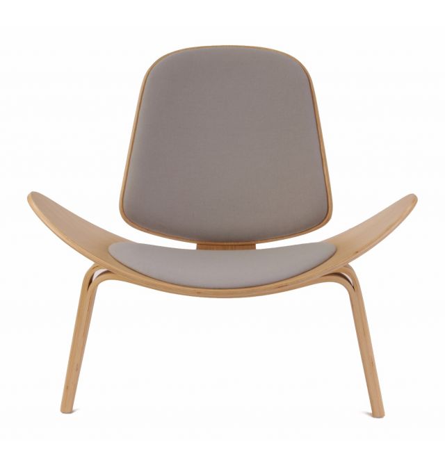 Designer furniture Hans Wegner Shell Fabric Chair Replica  