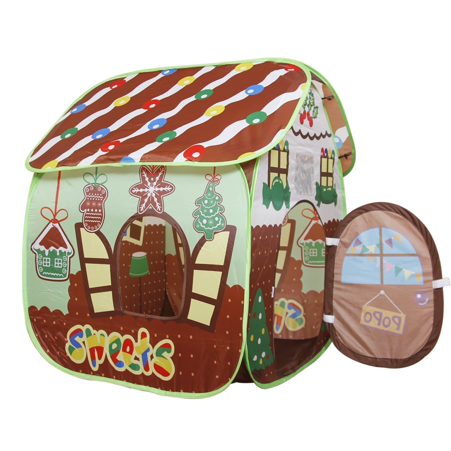 Homfu Play Tent for Kids for Indoor Outdoor Playhouse Boys Girls Child Gift Gingerbread House  