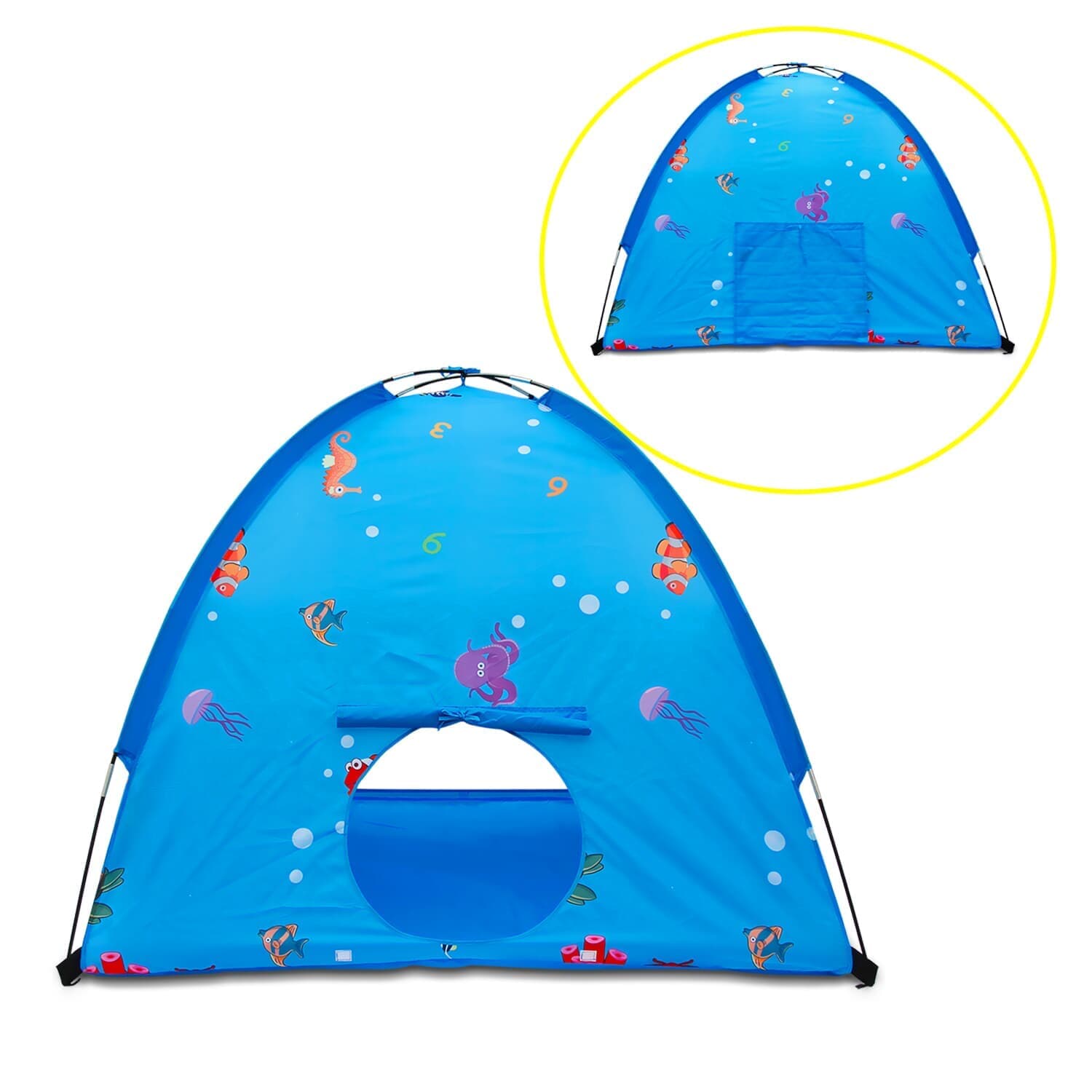 Homfu Play Tent for Kids Playhouse for Children Boys Popup Tent (Blue) Homfu Play Tent for Kids Playhouse for Children Boys Popup Tent (Blue) 