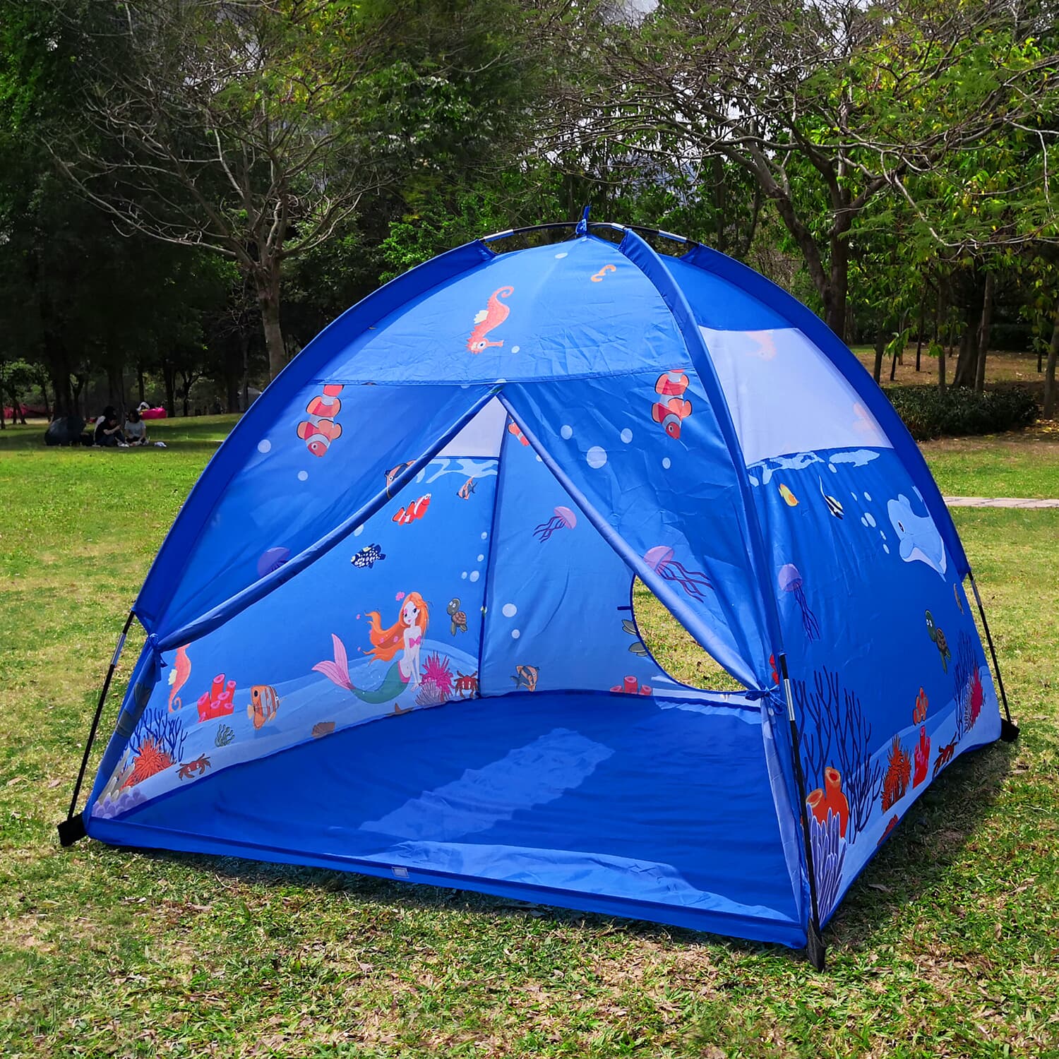 Homfu Play Tent for Kids Playhouse for Children Boys Popup Tent (Blue) Homfu Play Tent for Kids Playhouse for Children Boys Popup Tent (Blue) 