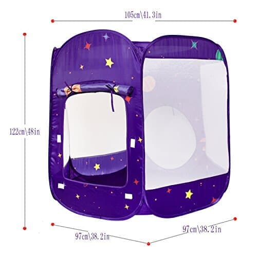 Homfu Kids Pop-Up Tent with Tunnel 3 in 1 Playhouse for Toddler&Children Birthday Gift to Crawl Homfu Kids Pop-Up Tent with Tunnel 3 in 1 Playhouse for Toddler&Children Birthday Gift to Crawl 