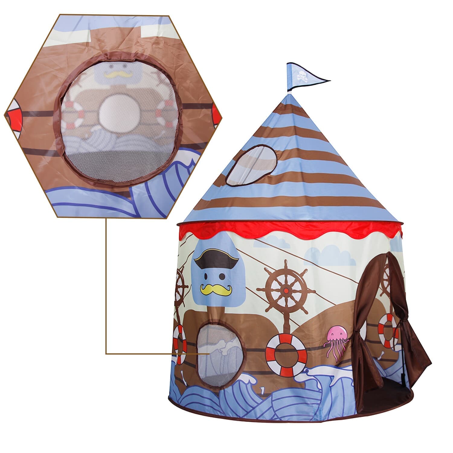 Homfu Castle Playhouse Pop Up Indoor Outdoor Toy Kids Play Tent For Children Gift With Viking Pattern Homfu Castle Playhouse Pop Up Indoor Outdoor Toy Kids Play Tent For Children Gift With Viking Pattern 45.72