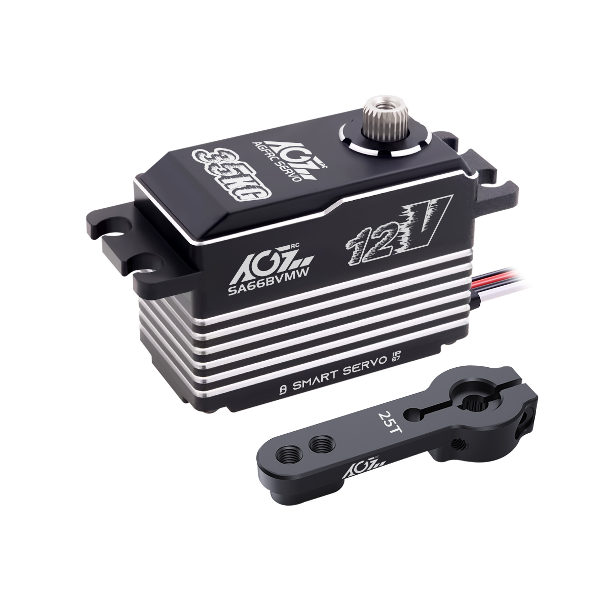 AGFRC SA66BVMW 35KG IP67 high-voltage brushless digital servo with