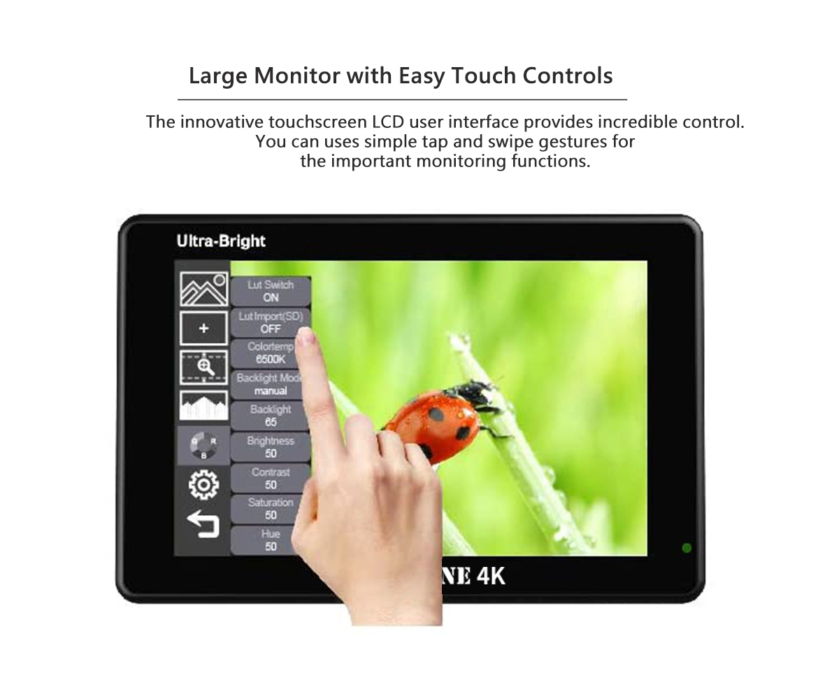 お気に入りの Andycine C7 7 INCH Ultra Bright 2200nit Touchscreen 3D LUT その他