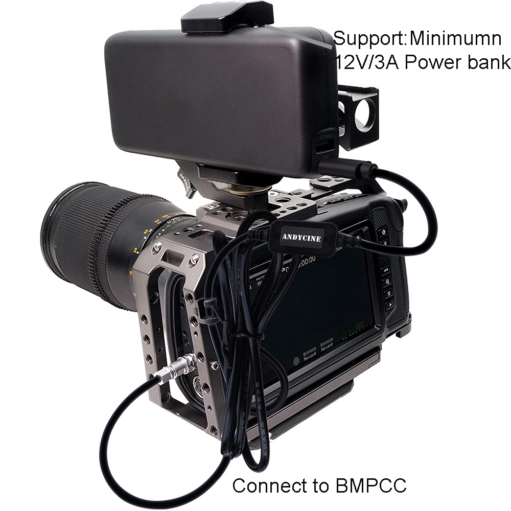 BMPCC 4K & 6K USB-C PD Power Cable to power Your Camera from