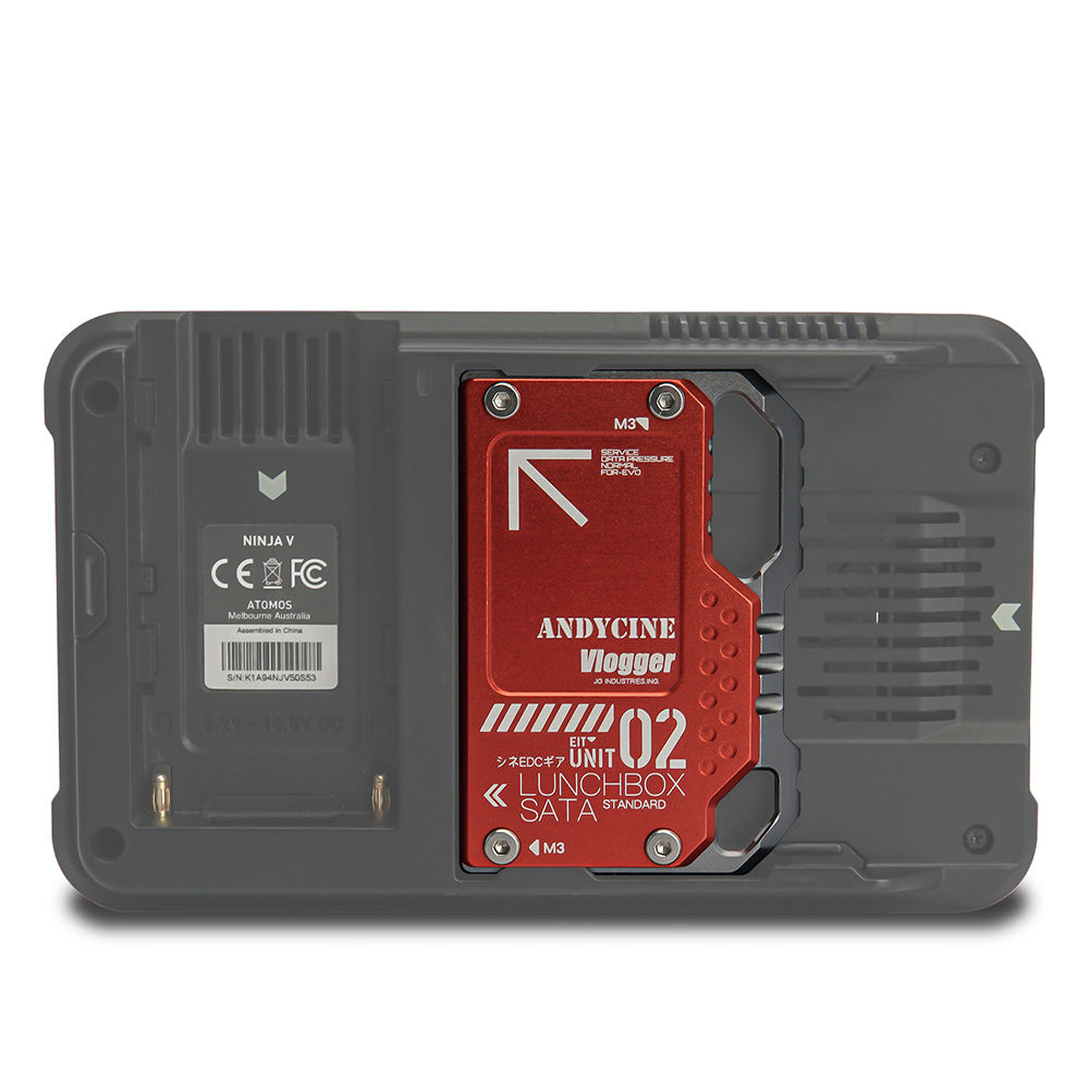 ANDYCINE LunchBox II Magnalium Case for SATA SSD to Atomos