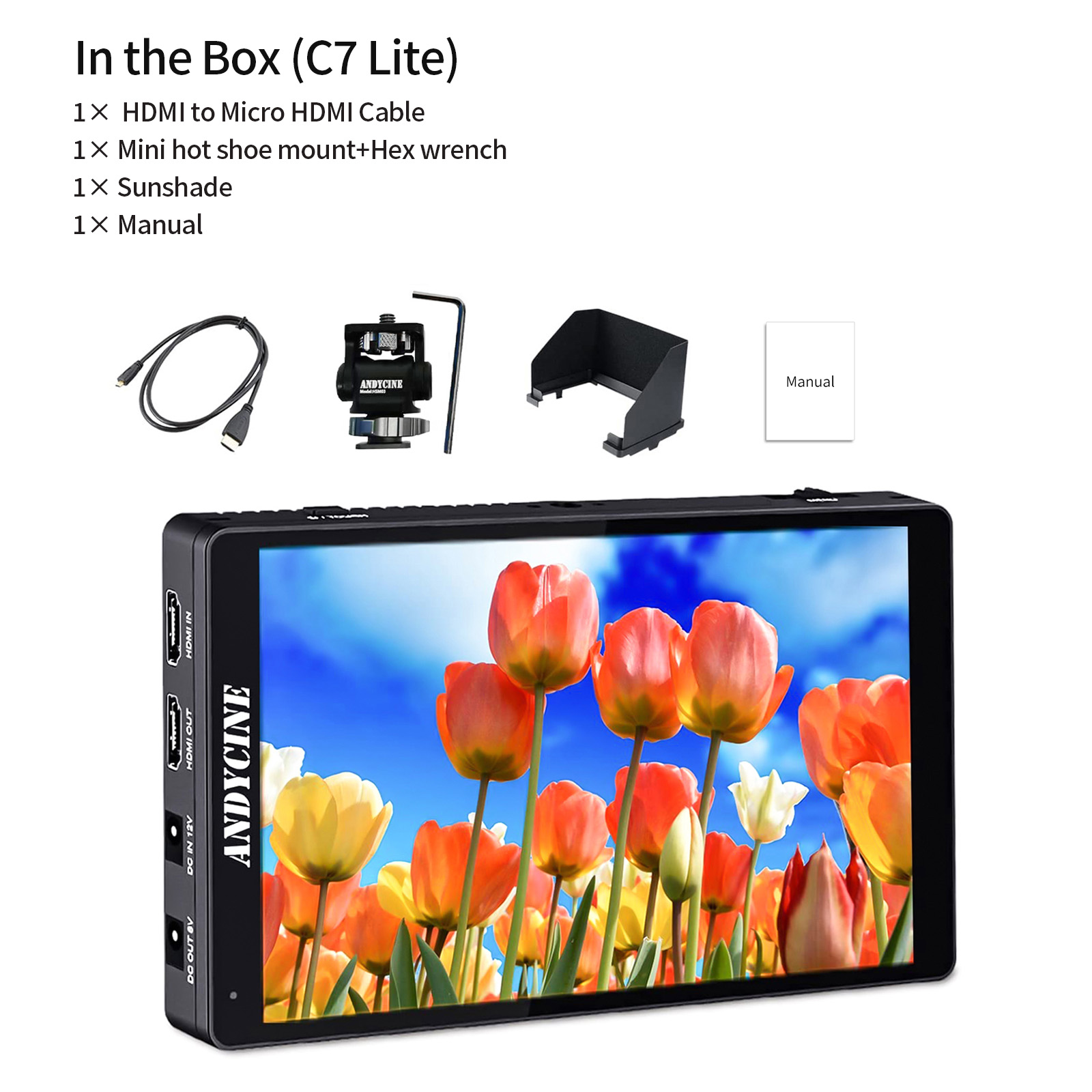 ANDYCINE C7 Lite 7 Inch 40K/60p Touch Screen DSLR Camera