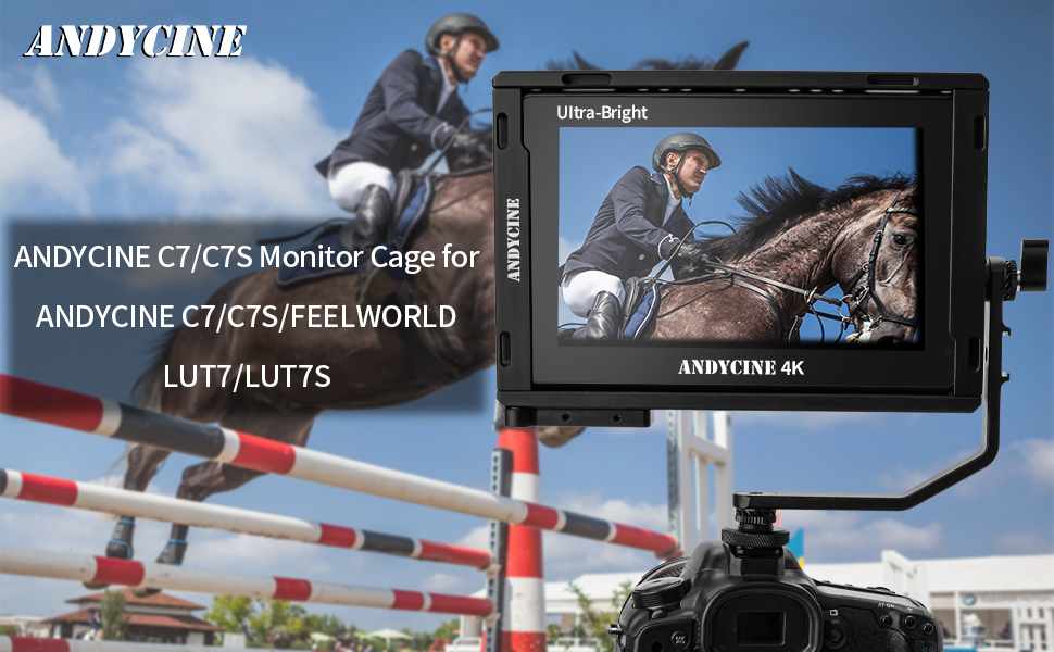 ANDYCINE Monitor Cage with HDMI Cable Clamp for ANDYCINE C7 C7S