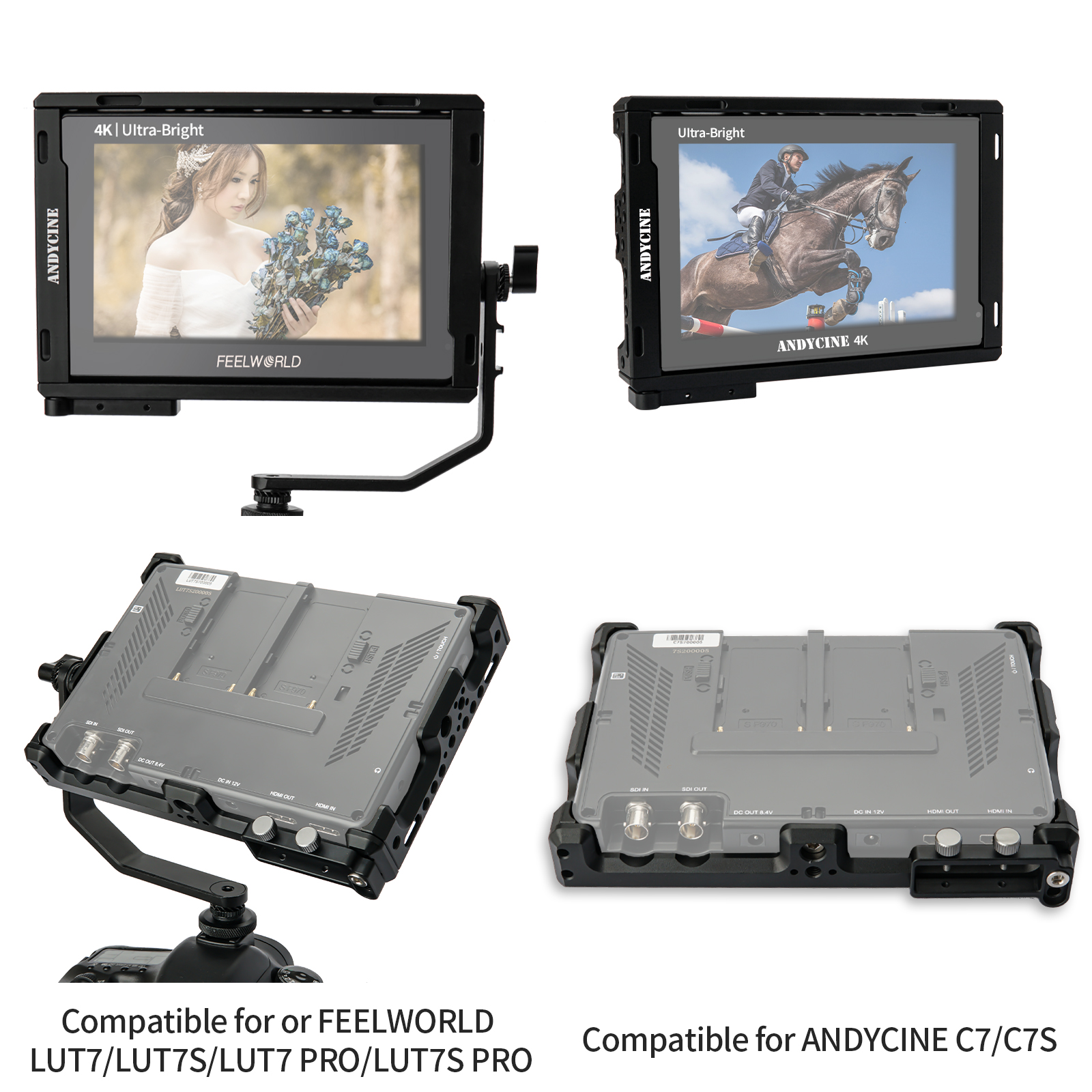 ANDYCINE Monitor Cage with HDMI Cable Clamp for ANDYCINE C7