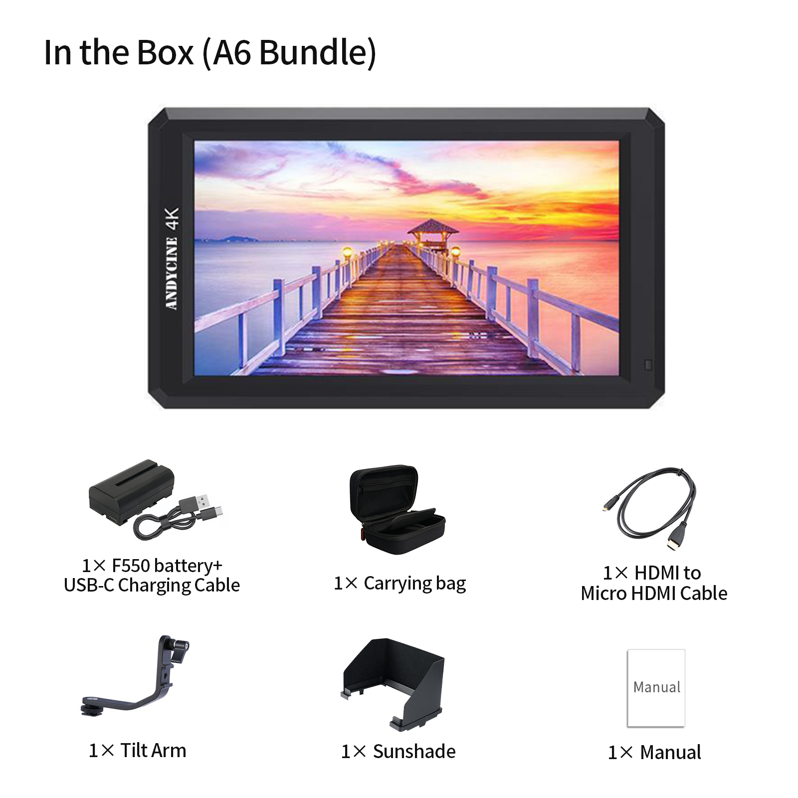 高評価の贈り物 Monitor Field HDMI A6 ANDYCINE for and DSLR Sony,Nikon,Canon ディスプレイ・モニター本体