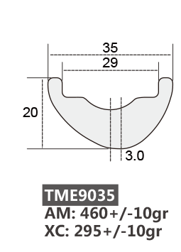 29er Carbon Mountain Premium Bicycle Rims 29er mtb carbon rims