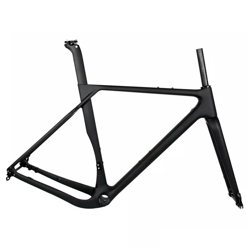 Gravel  Bike Frames Aero Carbon Cyclocross Frameset T1000 Carbon MTB Road Bike Frame Compatible Disc Brake  Gravel Carbon Flat Disc Brake Frames Aero Carbon Cyclocross Frameset