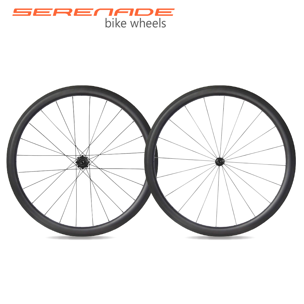 38mm deep 25mm wide 700c carbon road bike QR Axle tubular wheels with SR030SB hub Shimano 8-11 speed 38mm deep 25mm wide carbon road bike tubular wheels with SR030SB hub