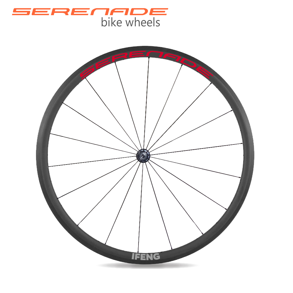 Serenadebikes Powerway R13 carbon bicycle wheelset 30mm depth clincher tubular road bike wheels 30mm depth clincher tubular road bike wheels power way R13 bicycle hub