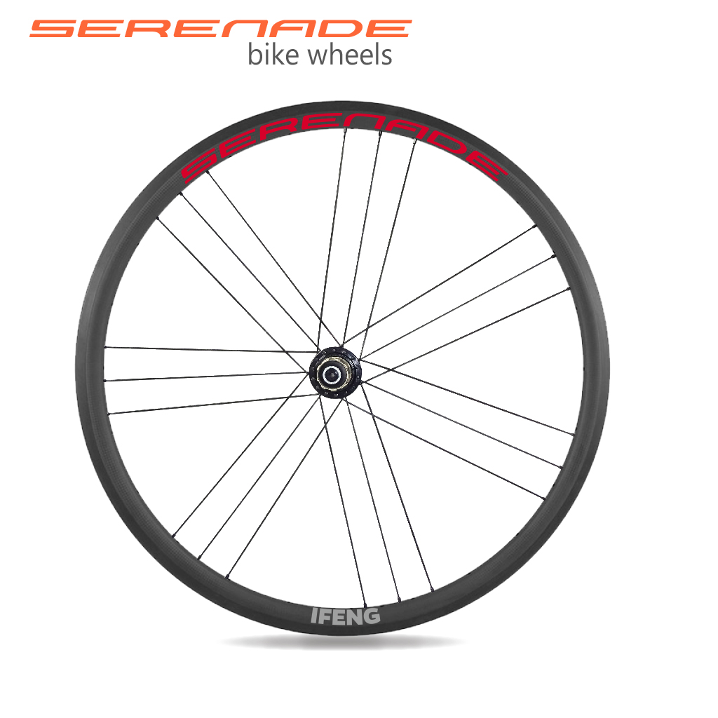 Serenadebikes Powerway R13 carbon bicycle wheelset 30mm depth clincher tubular road bike wheels 30mm depth clincher tubular road bike wheels power way R13 bicycle hub