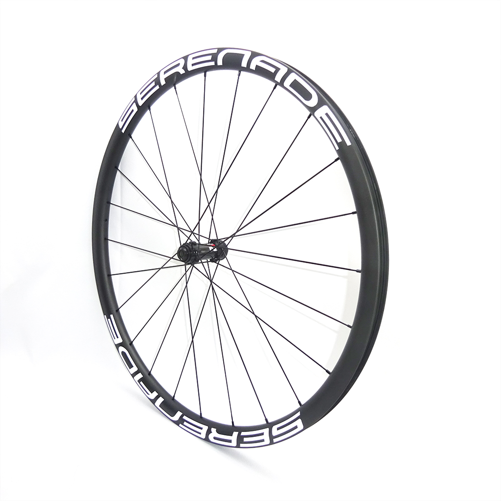 Serenade Disc brake 30mm full carbon tubeless bicycle wheelset road bike wheels Novatec D411SB-D412SB Disc brake 30mm full carbon tubeless bicycle wheelset road bike wheels