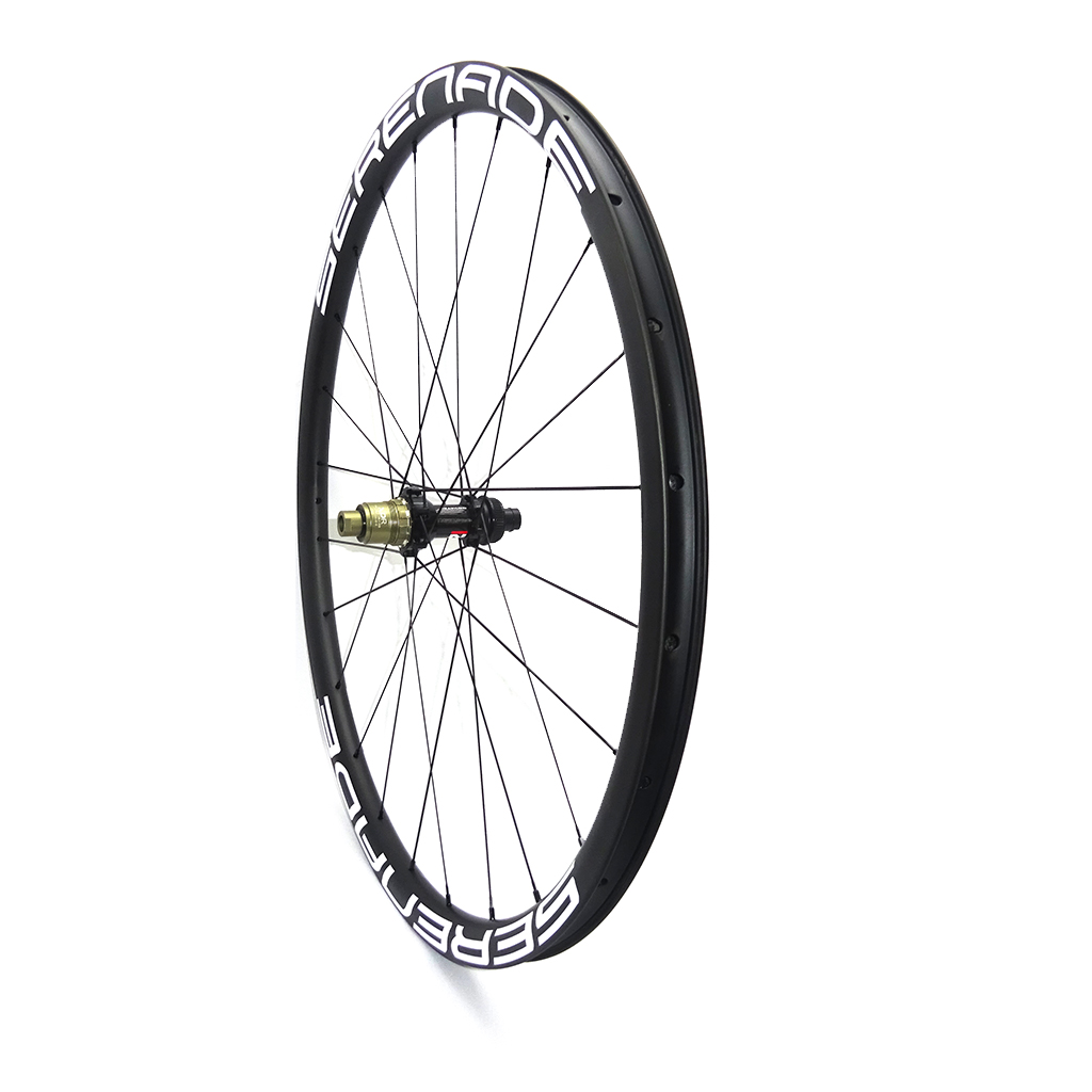 Serenade Disc brake 30mm full carbon tubeless bicycle wheelset road bike wheels Novatec D411SB-D412SB Disc brake 30mm full carbon tubeless bicycle wheelset road bike wheels