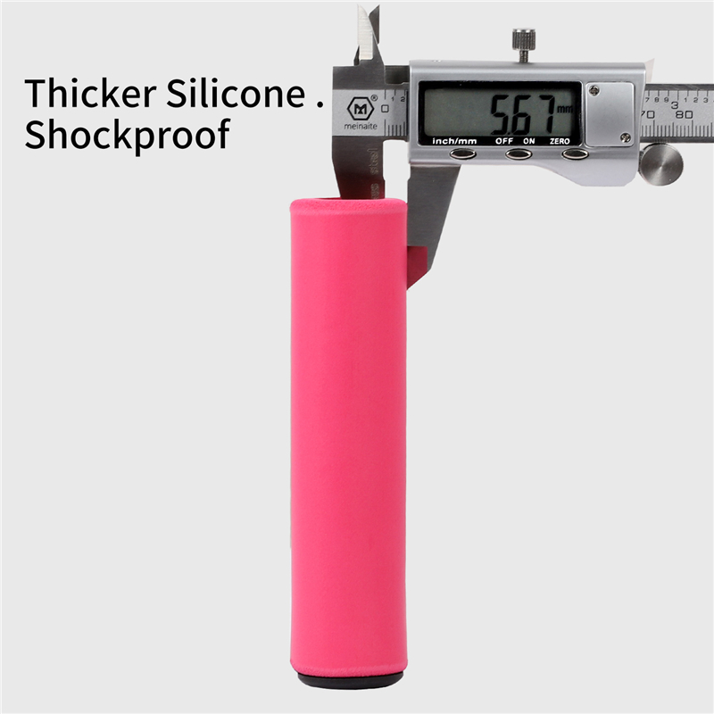 Bicycle Grips Silicone Anti-Skid BMX Road Cycling Handle Bar Covers Plugs Smooth Bike Handlebar End Grips Bicycle Grips Silicone Anti-Skid Bar End For MTB Road BMX Road Cycling