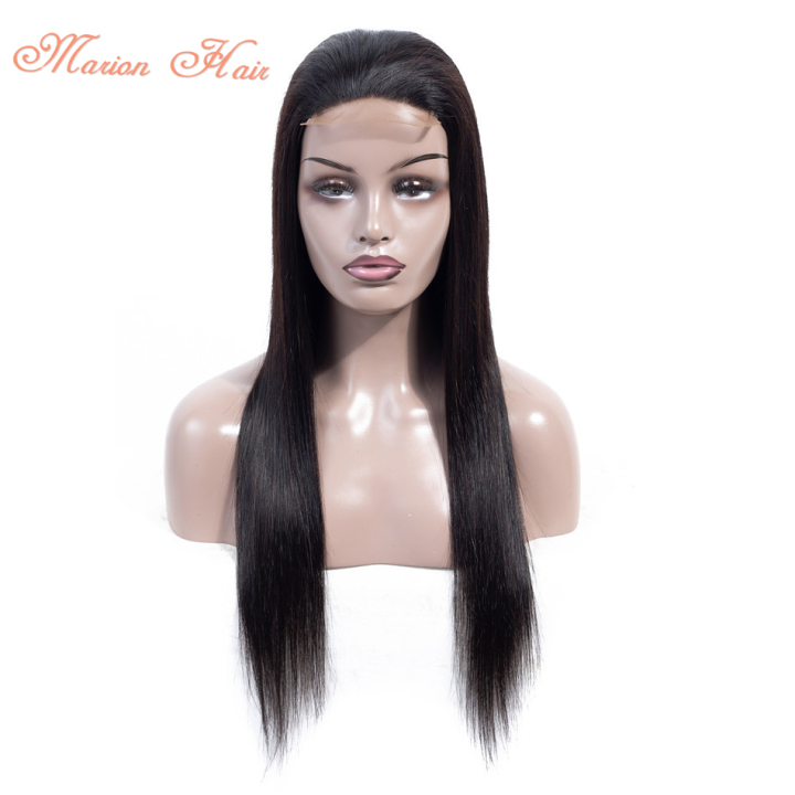 MARION HAIR Malaysian 4X4 Lace Closure Wigs With Baby Hair Remy Human Hair Wigs 150% Density Straight Weave  Brazilian Virgin Human Hair,Human Hair Lace Closure Wigs,lace closure wig,human hair wig