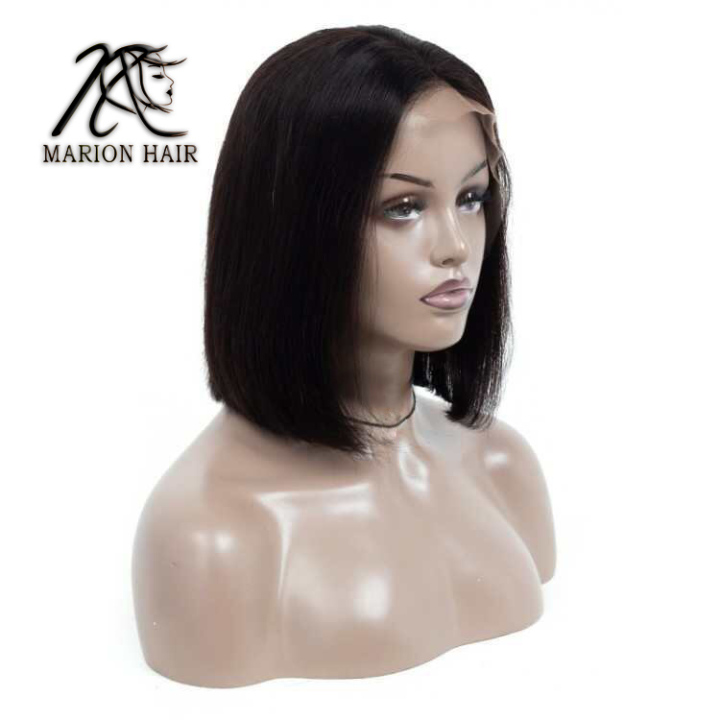 Glueless Short Bob Wig  - Straight Middle Part Machine Made Human Hair Wigs  Glueless Short Bob Wig  - Straight Middle Part Machine Made Human Hair Wigs  Glueless Short Bob Wig