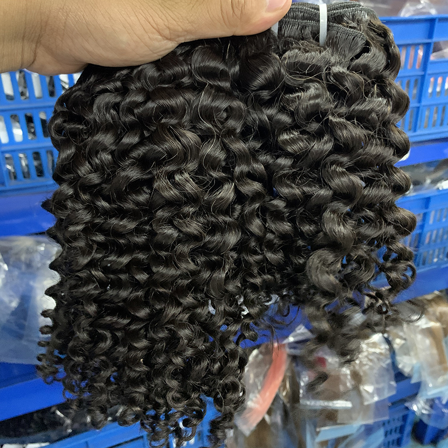 Marion Hair 100% Human Hair Bundles Kinky Curly Virgin Brazilian Wholesale Price Extension 100G  
