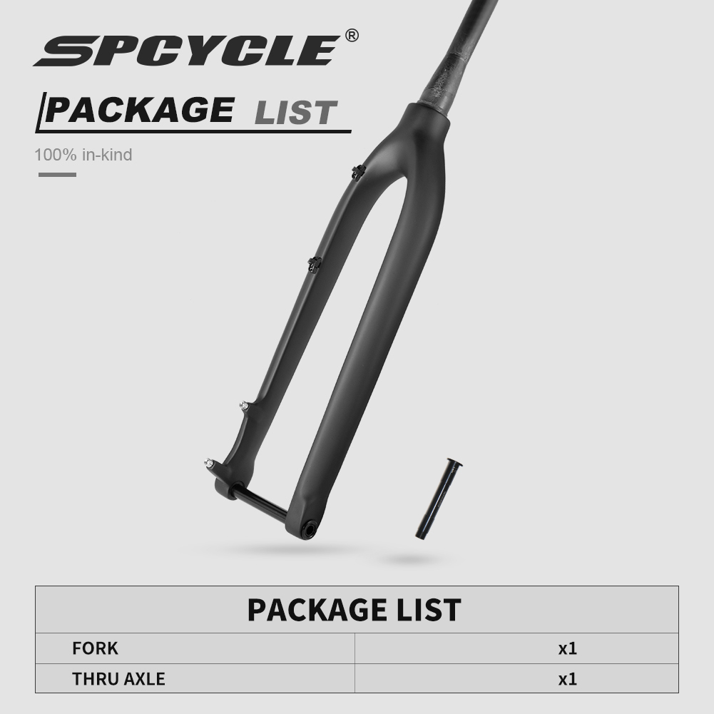High Quality T800 Carbon Mountain Bike Rigid Fork 27.5er 29er Tapered MTB Bicycle Fork With 100 15mm Thru Axle