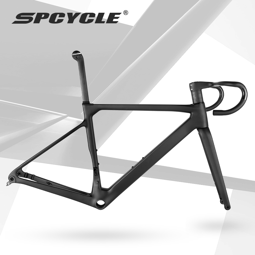 Spcycle 2023 New Toray T1100 Carbon Road Bike Frame Disc Brake Lightweight Racing Bicycle Carbon Frameset