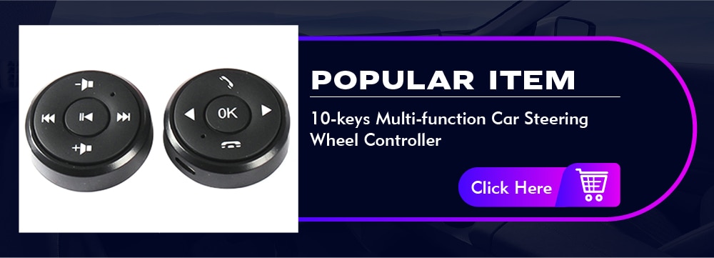 Universal Wireless Car Steering Wheel Control Multi-function Button Car DVD Player GPS Navigation Radio Remote Control Button  