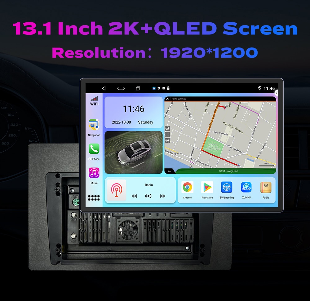 13.1 inch Car Radio For OPEL KARL VINFAST FADIL UV Car DVD GPS Navigation Stereo Carplay 2 Din Central Multimedia Android Auto  