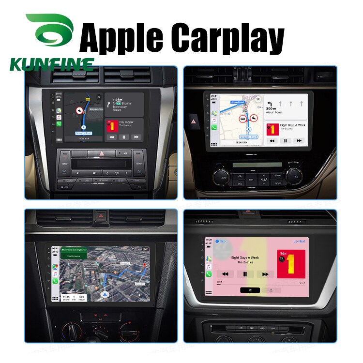 KUNFINE Wireless Wire Apple CarPlay Dongle for Android Car stereo Unit USB Carplay Stick with Android AUTO  