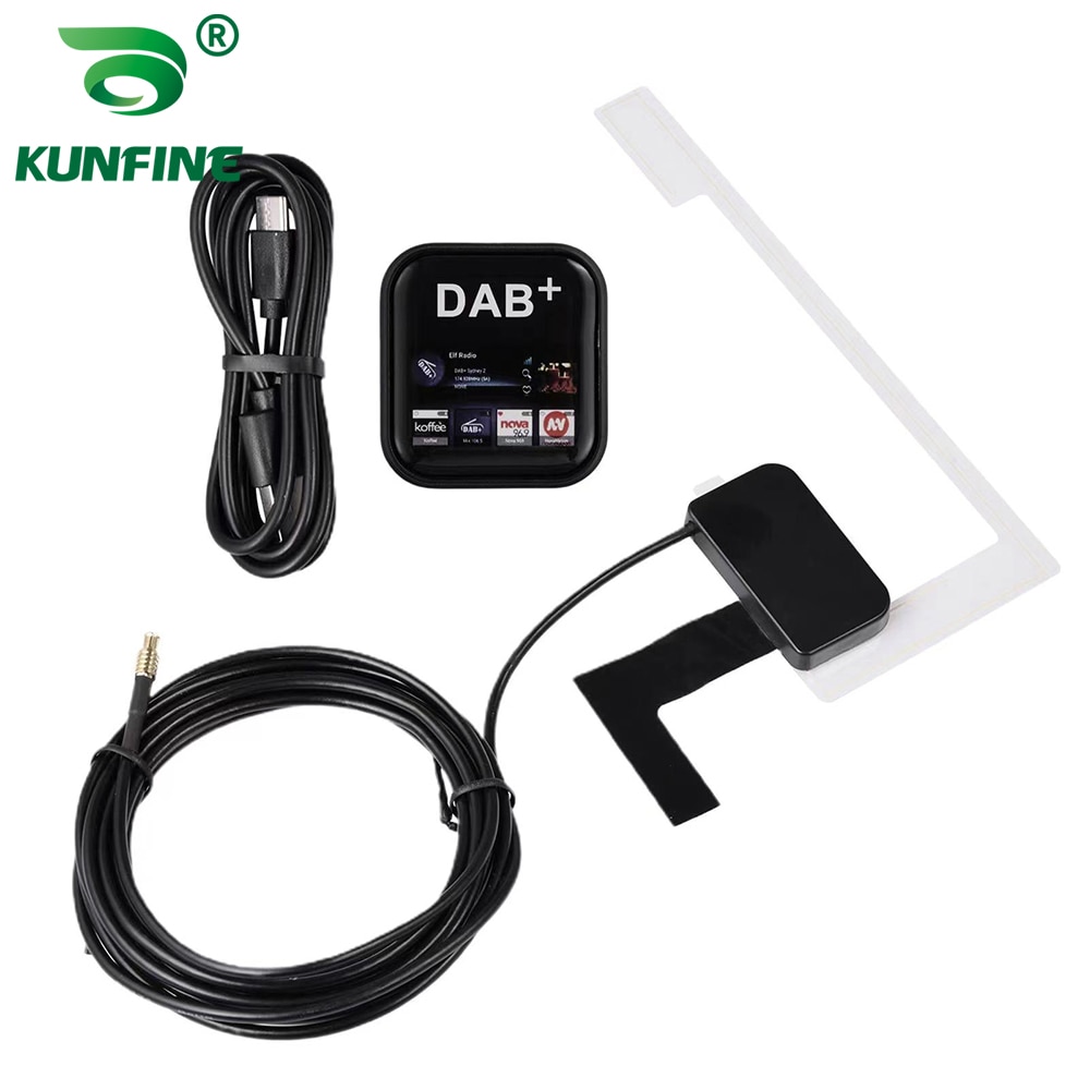 Universal DAB USB Android Car Radio Tuner Window Antenna Navigation APP Control Kit DAB USB Dongle Digital Audio Broadcasting  