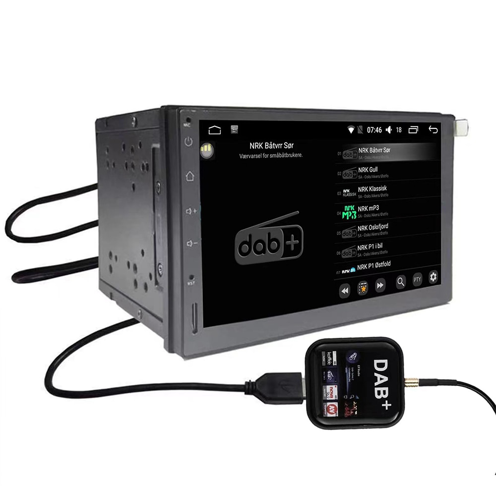 Universal DAB USB Android Car Radio Tuner Window Antenna Navigation APP Control Kit DAB USB Dongle Digital Audio Broadcasting  