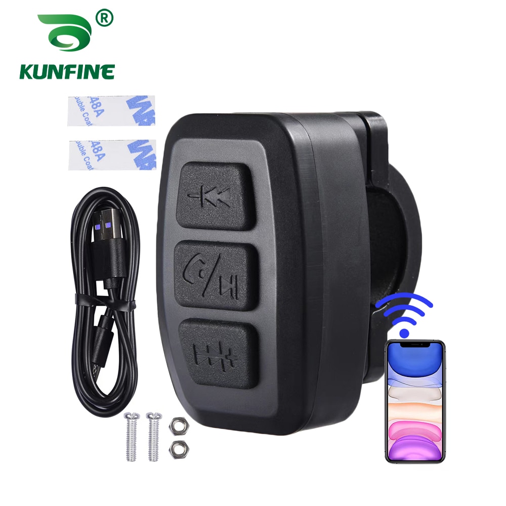 Car Wireless BT Button Remote Controller Auto Universal Motorcycle Handlebar Smart Button For Phone Answer Calls & Control Music  
