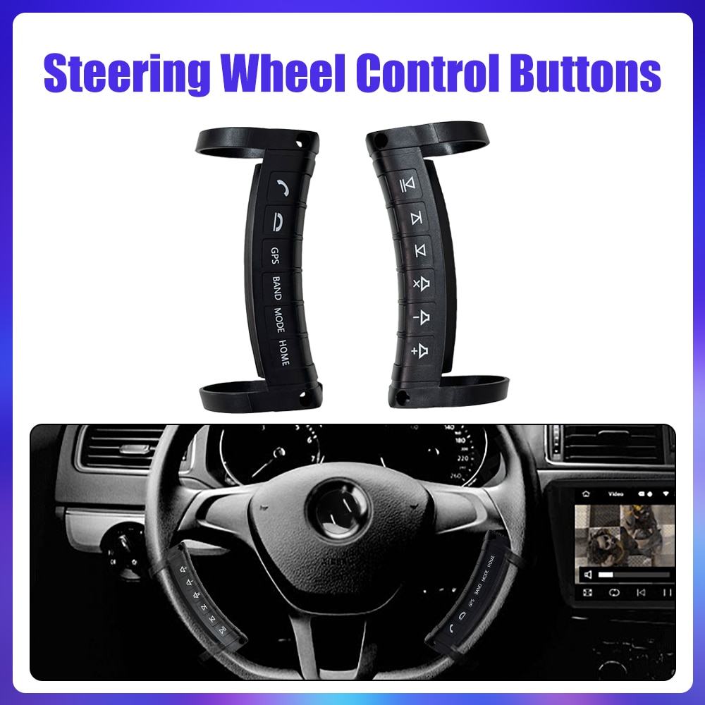 Universal Wireless Steering Wheel Remote Control Multi-function Button Remote Bluetooth for Car Radio DVD GPS  