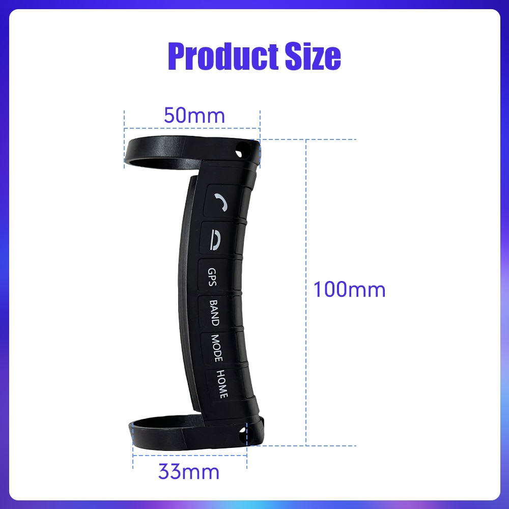 Universal Wireless Steering Wheel Remote Control Multi-function Button Remote Bluetooth for Car Radio DVD GPS  