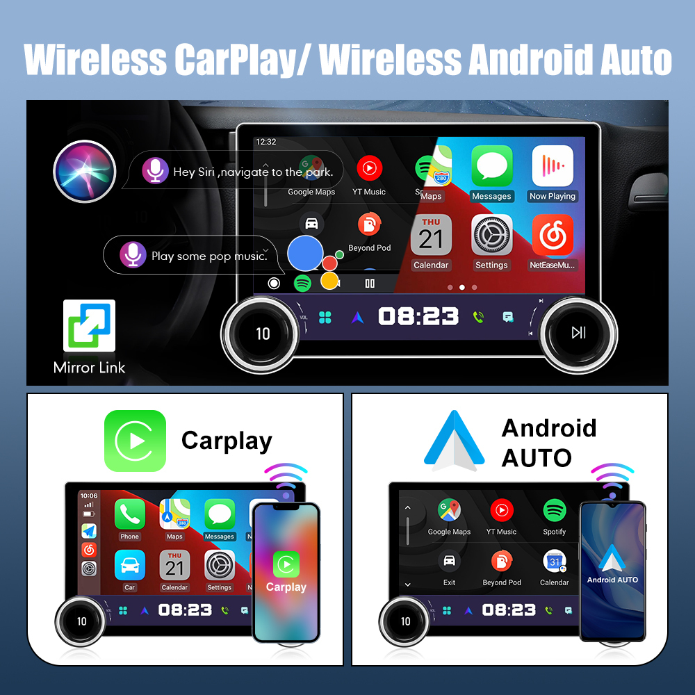 11.8 Inch 2K Double Knobs 2 Din Car Radio For Infiniti M35 2007 -2009 Car Radio DVD Multimedia Video Player Android Auto Carplay  